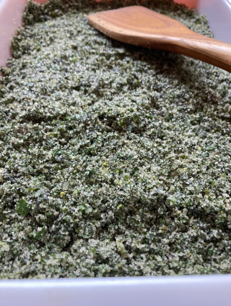 How to Make Homemade Herb Salt with Fresh Herbs - Simply Sustainable Family